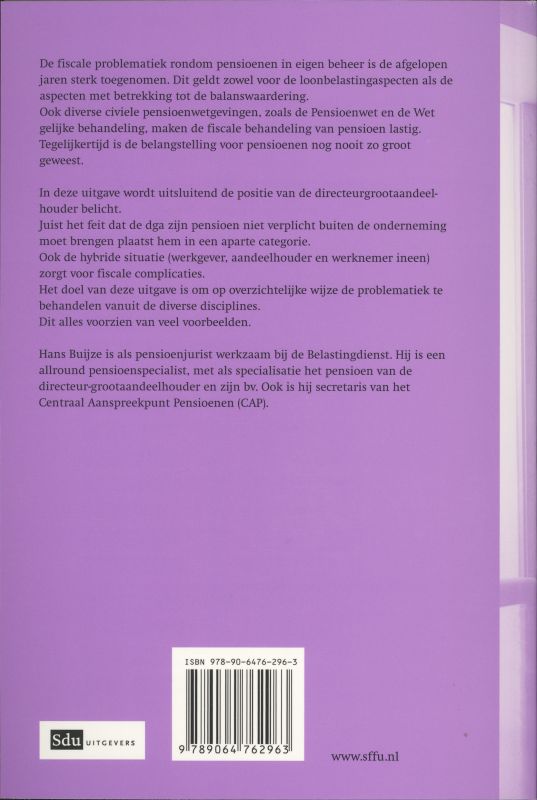 Achterkant van De DGA en zijn pensioen