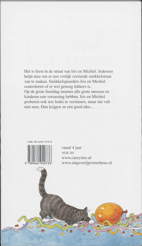 Achterkant van Feestkriebels