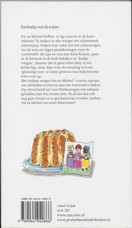 Achterkant van Sneeuwman, pak me dan