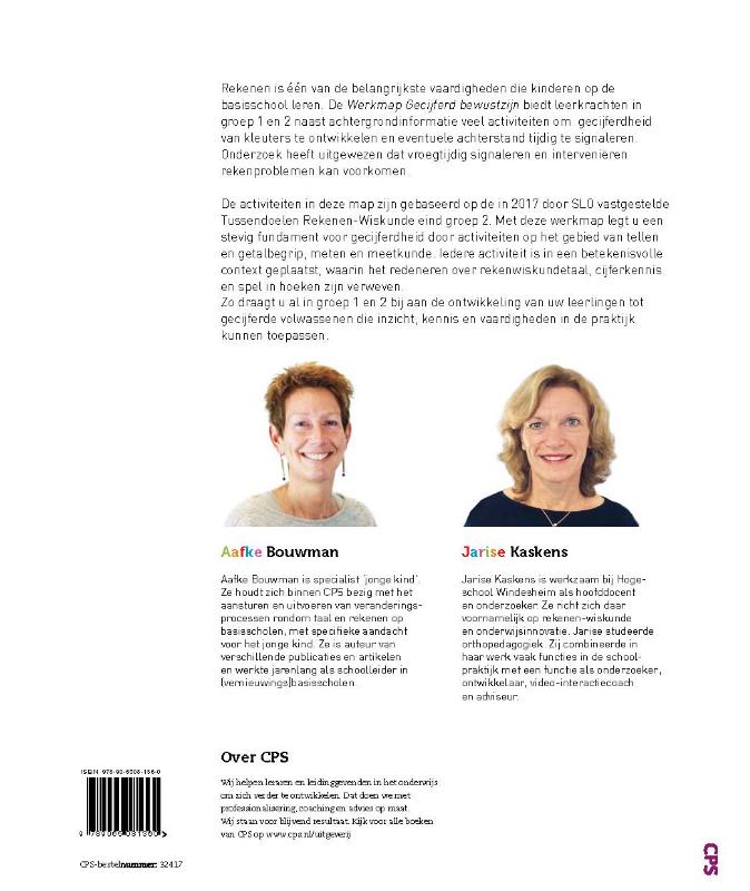 Achterkant van Werkmap Gecijferd bewustzijn - herziene versie 2018