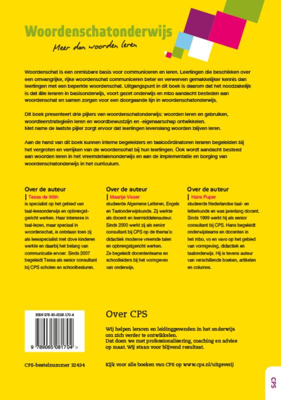 Achterkant van Woordenschatonderwijs