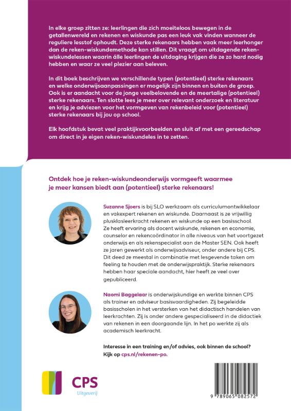 Achterkant van Sterke rekenaars in het basisonderwijs