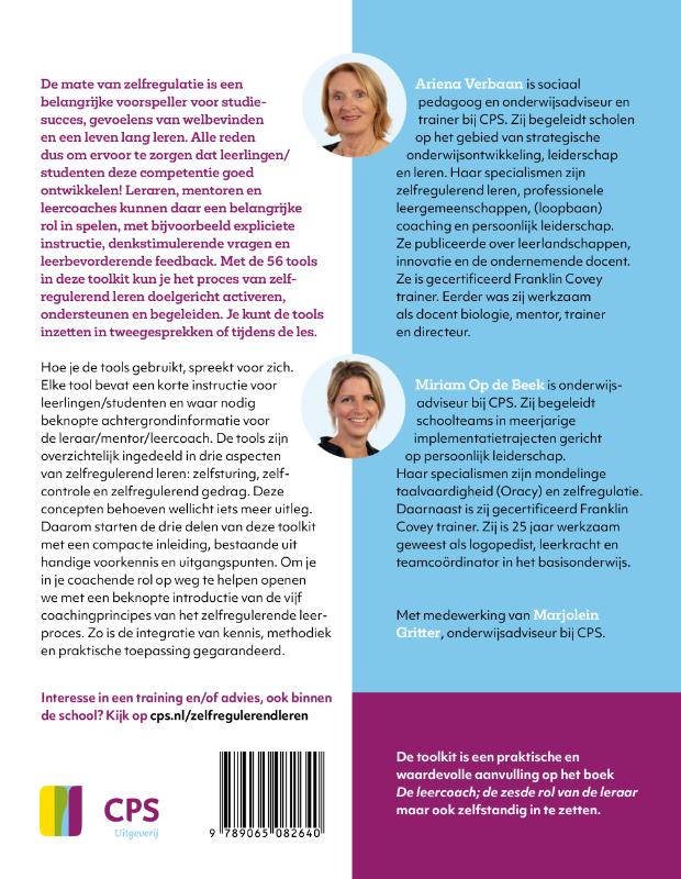 Achterkant van Toolkit zelfregulerend leren