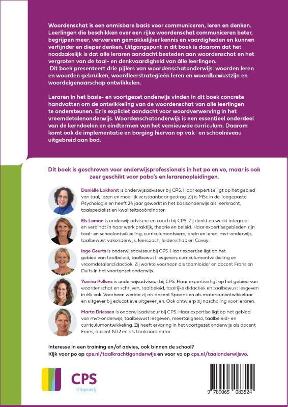 Achterkant van Woordenschatonderwijs