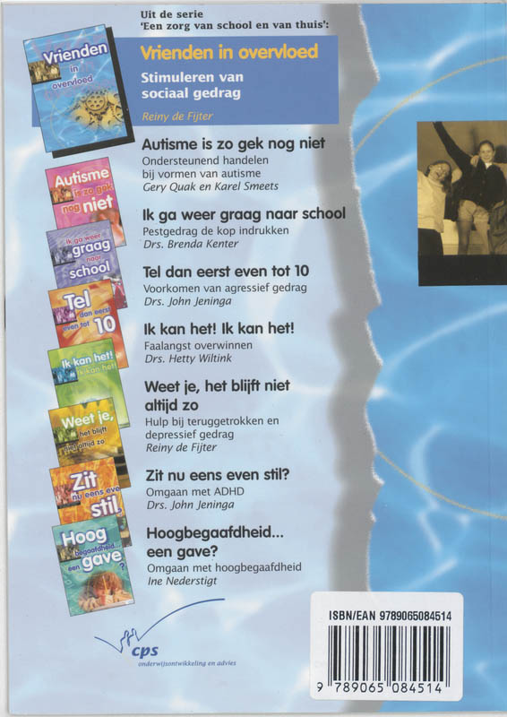 Achterkant van Vrienden in overvloed