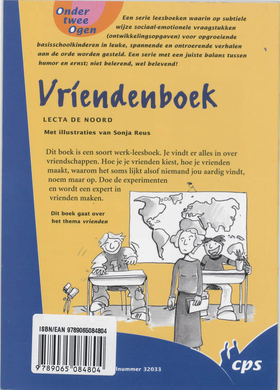 Achterkant van Vriendenboek