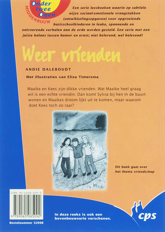Achterkant van Weer vrienden