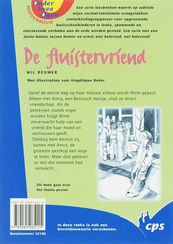 Achterkant van De fluistervriend