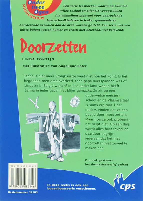 Achterkant van Doorzetten