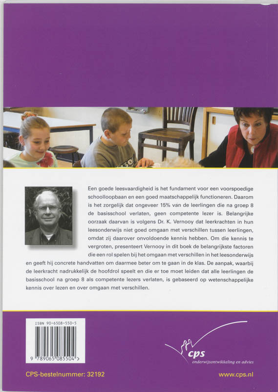Achterkant van Elke leerling een competente lezer!
