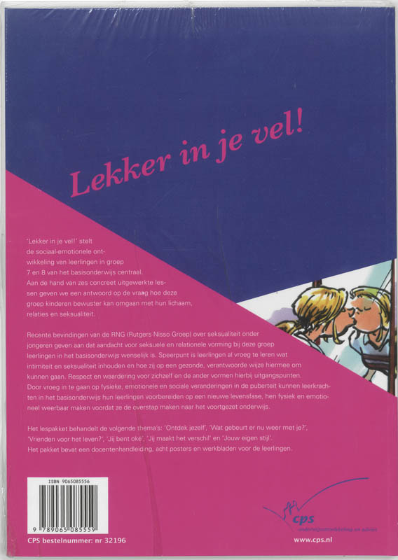 Achterkant van Lekker in je vel!