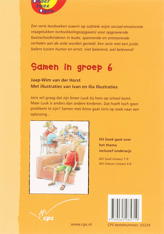 Achterkant van Samen in groep 6