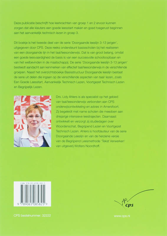 Achterkant van Een goede leesstart in groep 1-2