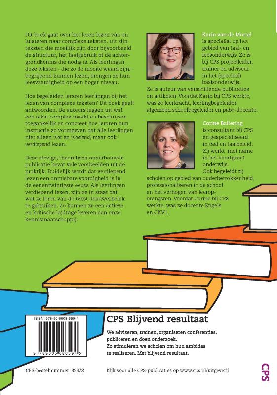 Achterkant van Verdiepend lezen