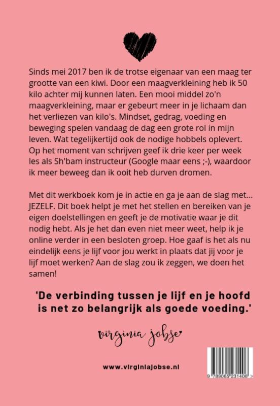 Achterkant van Van gezellig dik naar sportief gezond