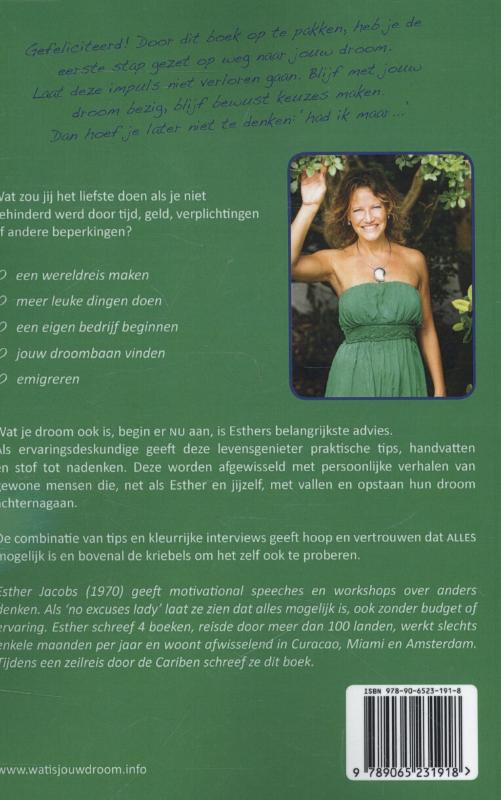 Achterkant van Wat is jouw droom?