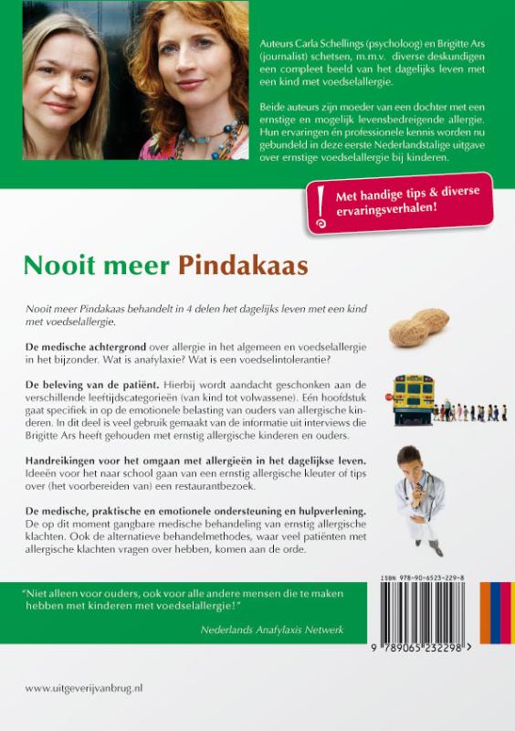 Achterkant van Nooit meer Pindakaas!