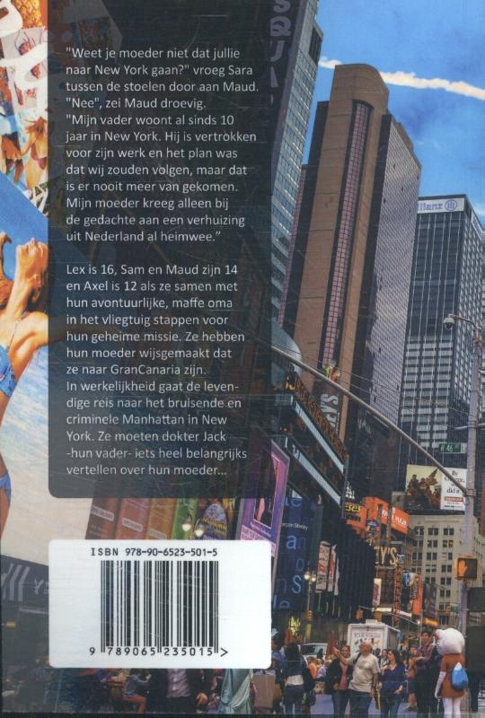 Achterkant van Missie Manhattan