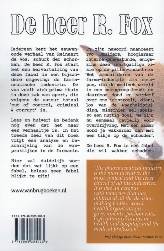 Achterkant van De heer R. Fox