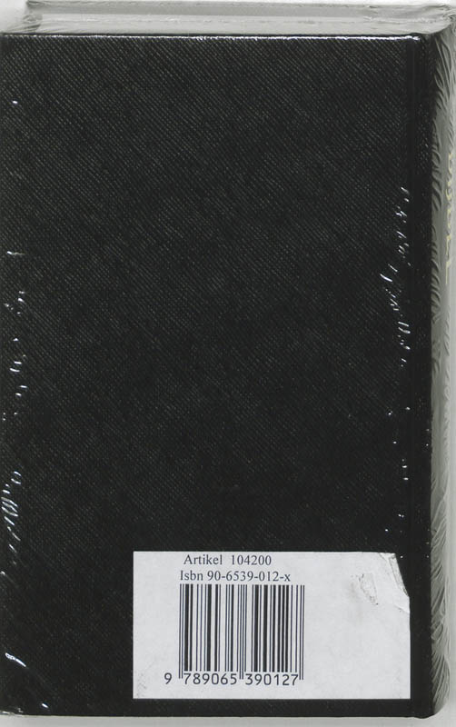 Achterkant van Stevig kunstleer zwart