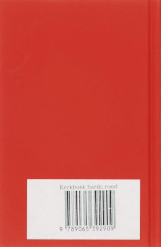 Achterkant van Gereformeerd Kerkboek