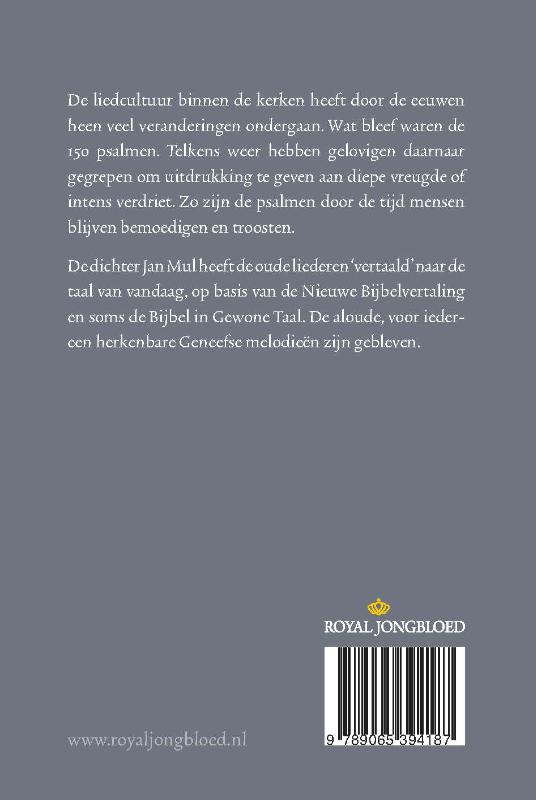 Achterkant van Zingend door de tijd
