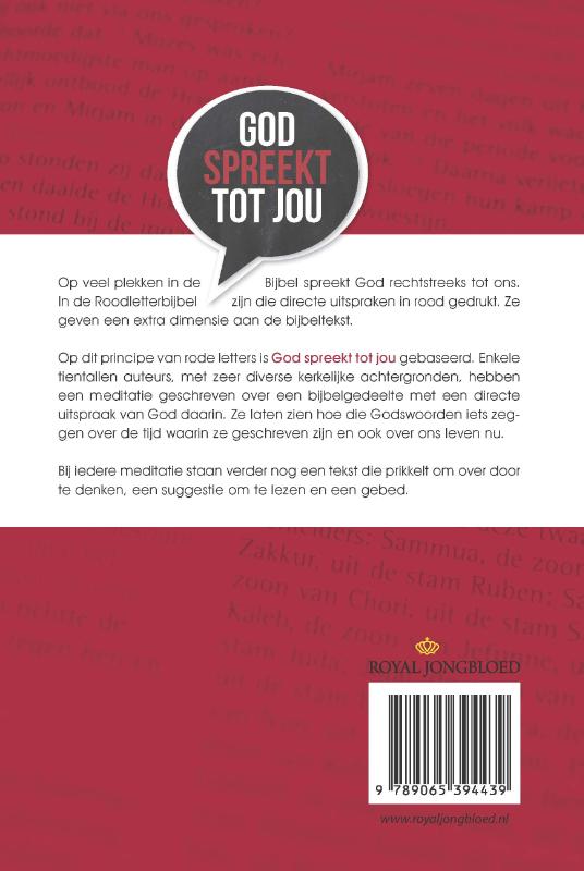 Achterkant van God spreekt tot jou