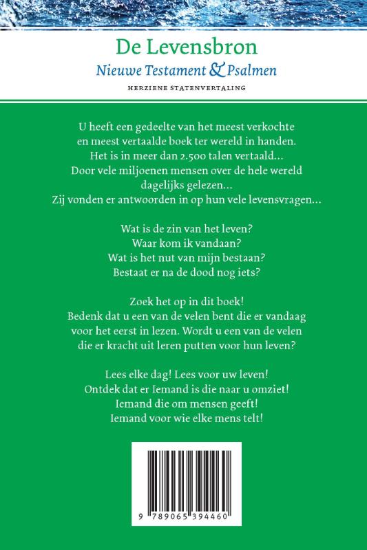 Achterkant van De Levensbron