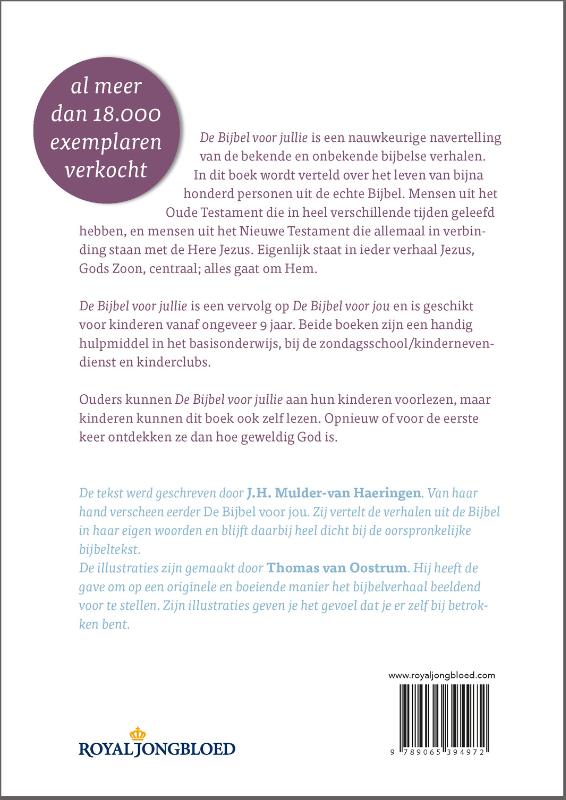 Achterkant van De Bijbel voor jullie
