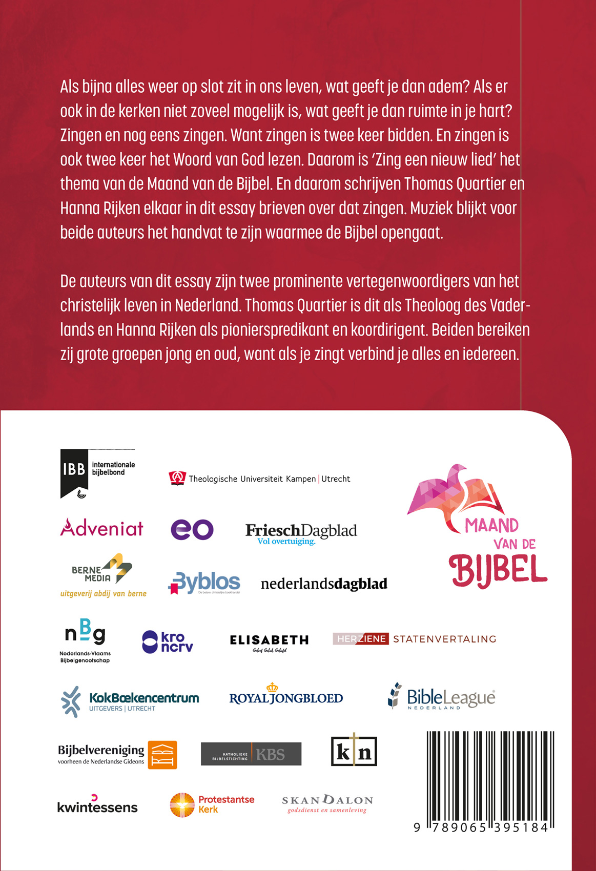 Achterkant van Zing een nieuw lied