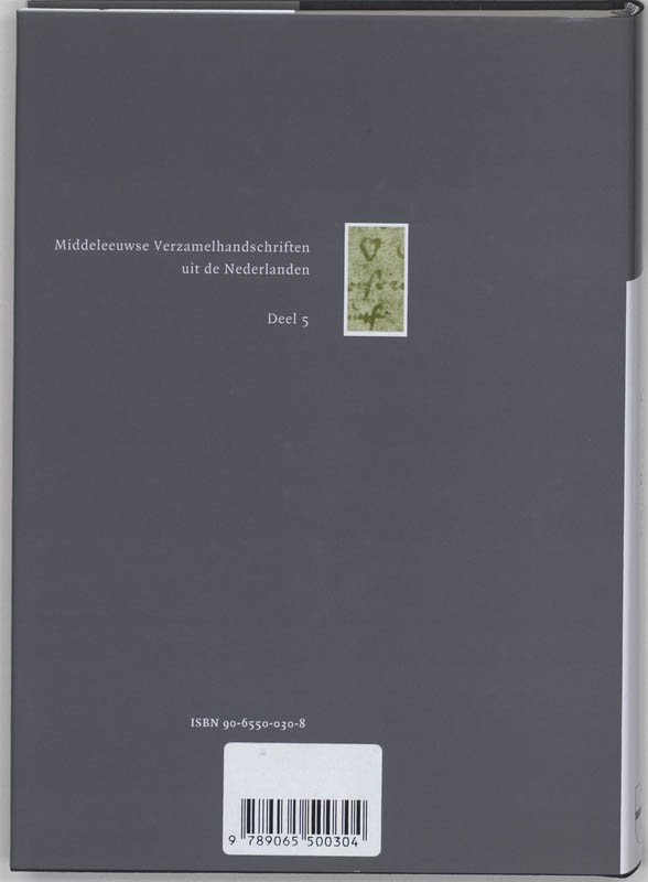 Achterkant van Het handschrift-Borgloon
