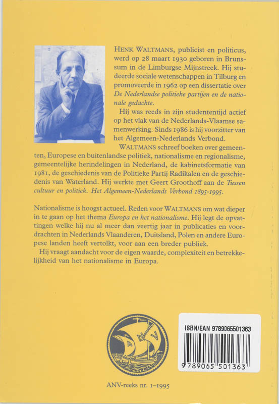 Achterkant van Europa en het nationalisme