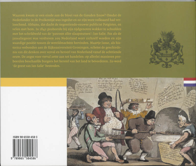 Achterkant van De geest van Jan Salie