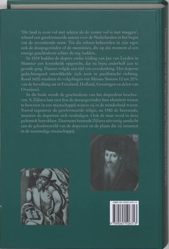 Achterkant van Om de ware gemeente en de oude gronden