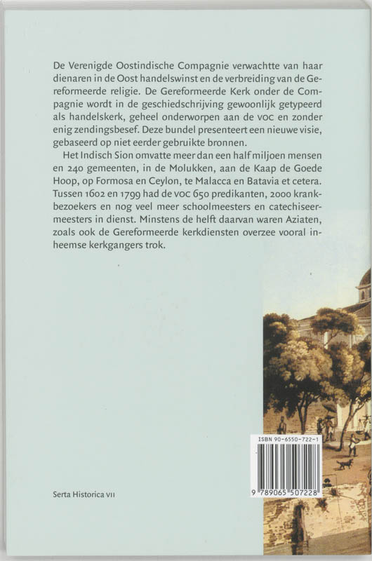 Achterkant van Het Indisch Sion