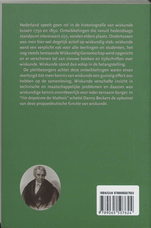 Achterkant van Het despotisme der Mathesis