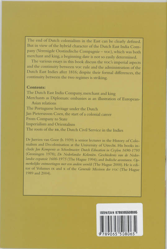 Achterkant van Prelude to Colonialism