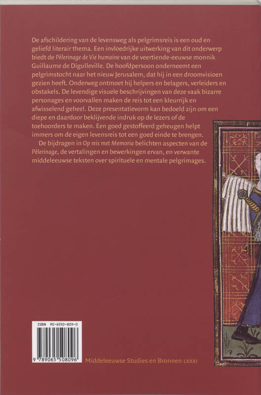 Achterkant van Op reis met Memoria