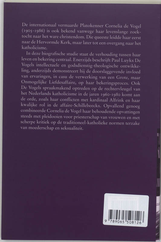 Achterkant van Cornelia de Vogel