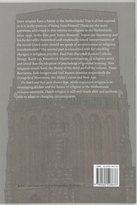 Achterkant van The Dutch and their Gods