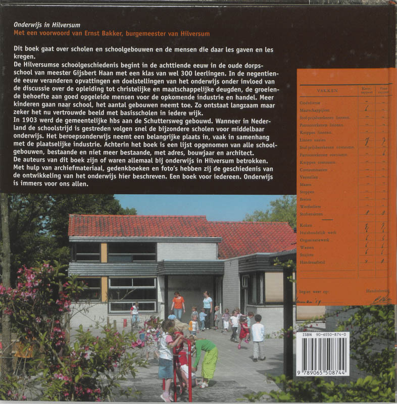 Achterkant van Onderwijs in Hilversum