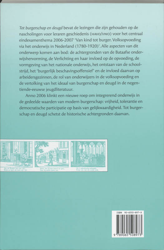 Achterkant van Tot burgerschap en deugd