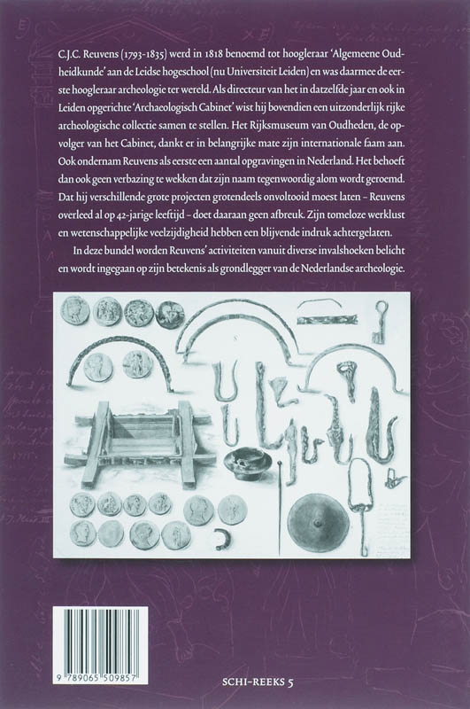 Achterkant van Loffelijke verdiensten van de archeologie