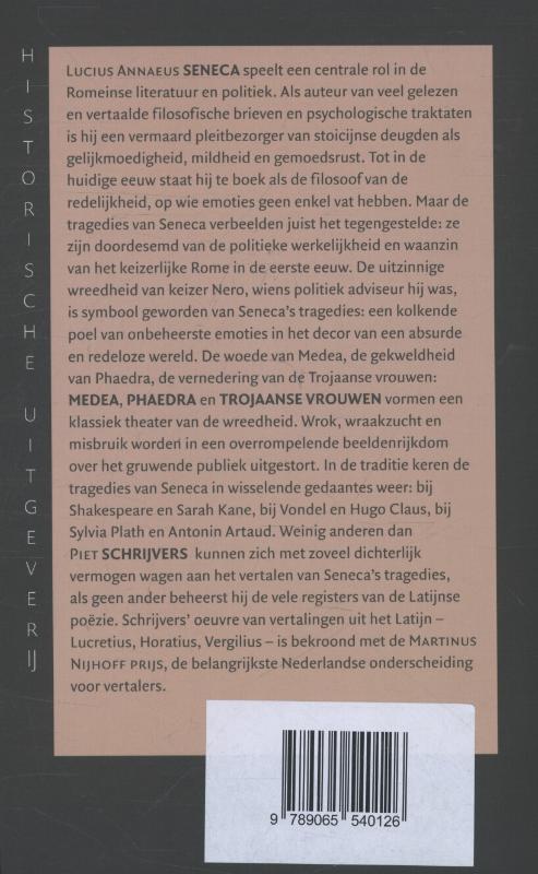 Achterkant van Medea, Phaedra, Trojaanse vrouwen