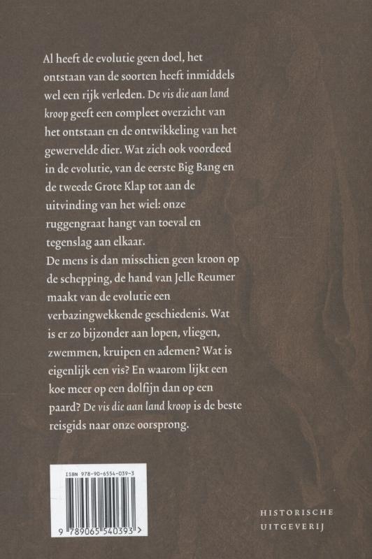 Achterkant van De vis die aan land kroop