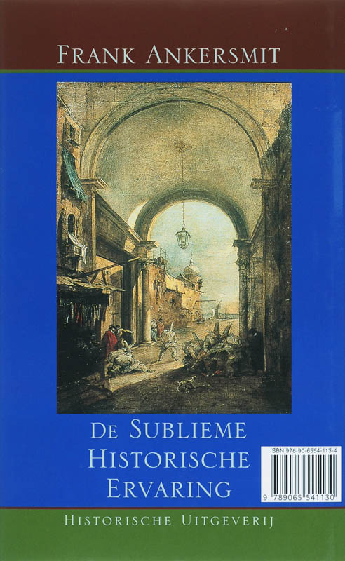 Achterkant van De sublieme historische ervaring