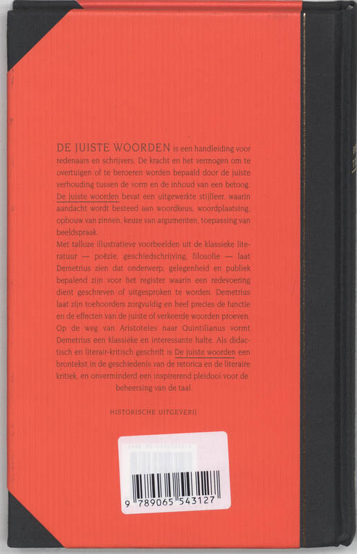 Achterkant van De juiste woorden
