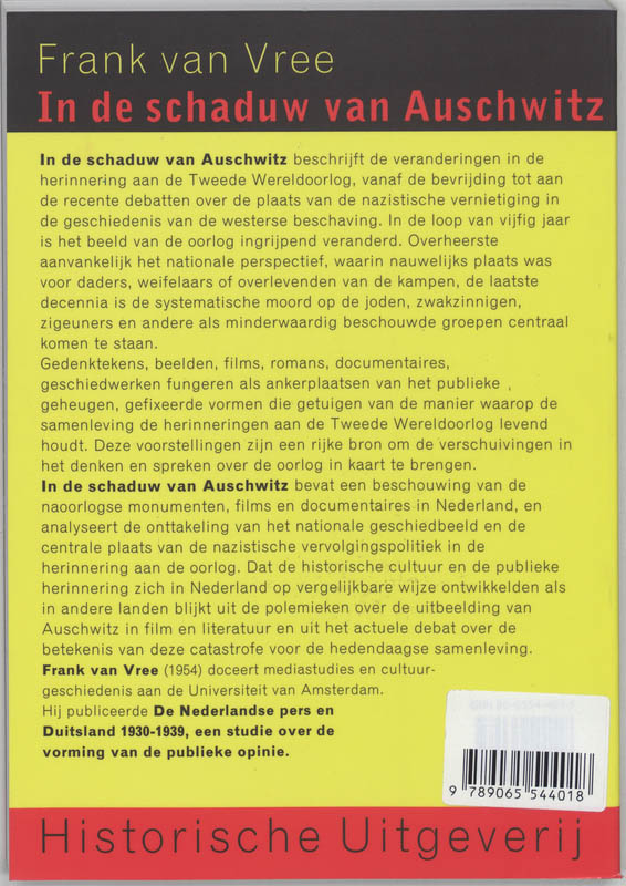 Achterkant van In de schaduw van Auschwitz