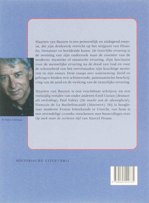 Achterkant van De innerlijke ervaring