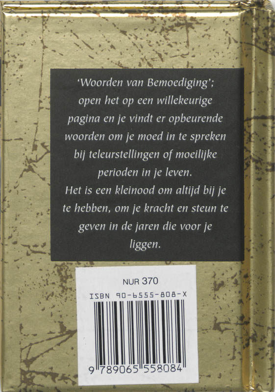 Achterkant van Woorden van bemoediging